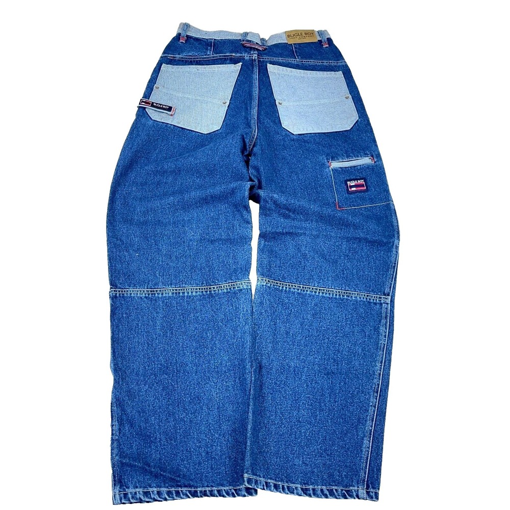 Vintage Y2K Bugle Boy Jeans Men 32x32 Wide Leg Carpenter Baggy Y2K Hip Hop Skate